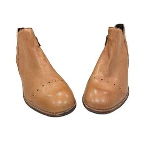 Diba True Rose Water Tobacco/Leather Booties Size 9.5 new with box